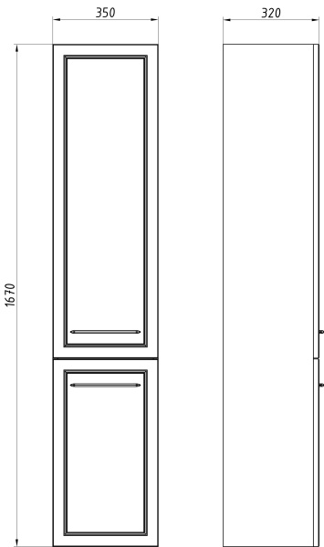 Пенал ASB-Mebel Белмонти 35 11861